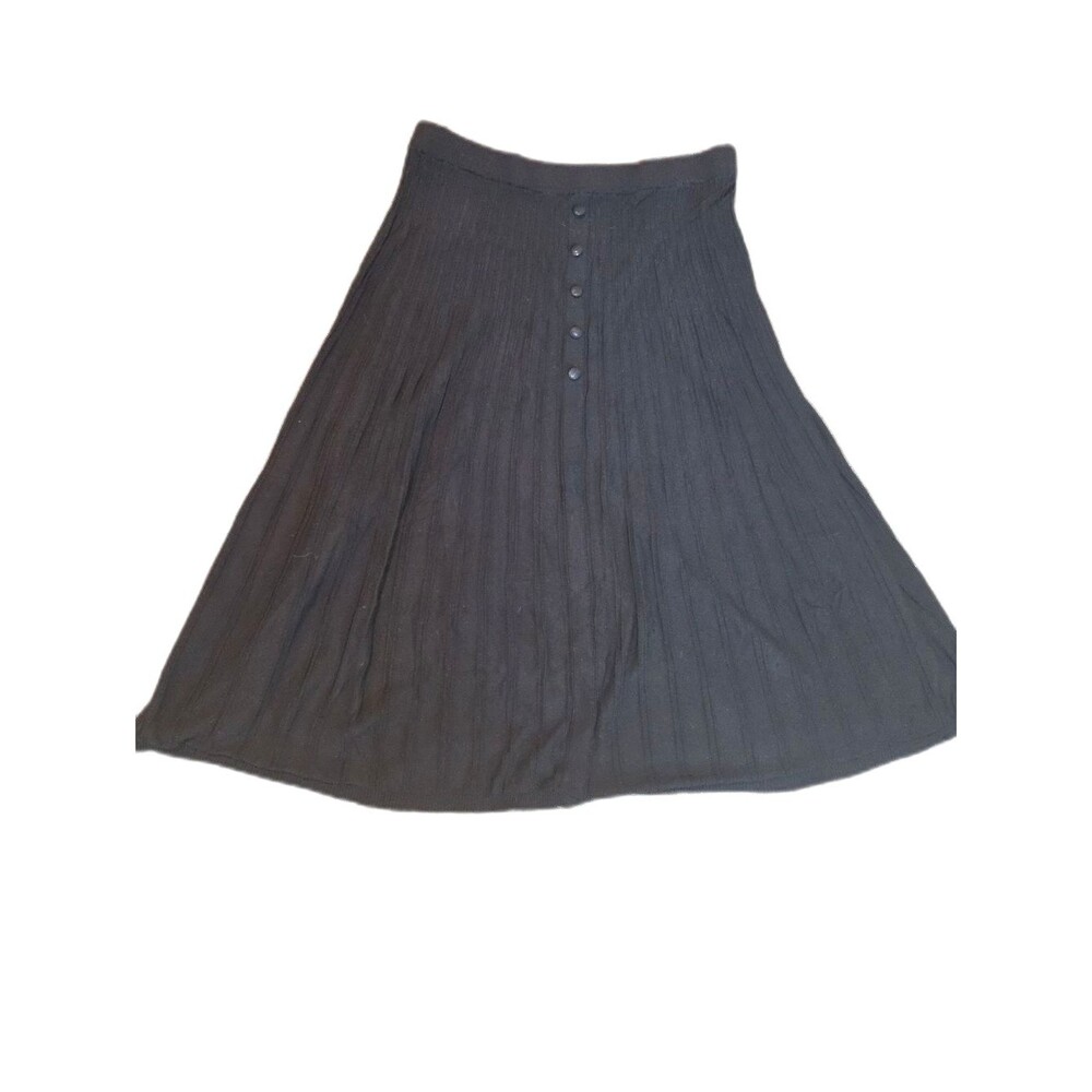 Cider Black Skirt - Women's Button-Front Skirt